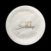 Happy Birthday G.Plate(23CM,10PCS) decorative plate for celebrating birthday parties.